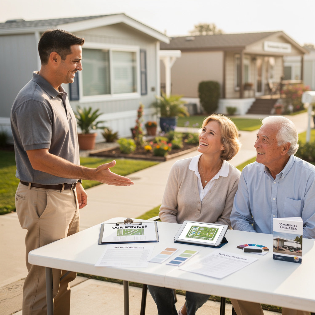 Holiday Mobile Home Park community services including groundskeeping and resident support in Santa Barbara